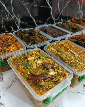 Tasty and Freshly Made Nigerian Soups in Buckets - Order Today!