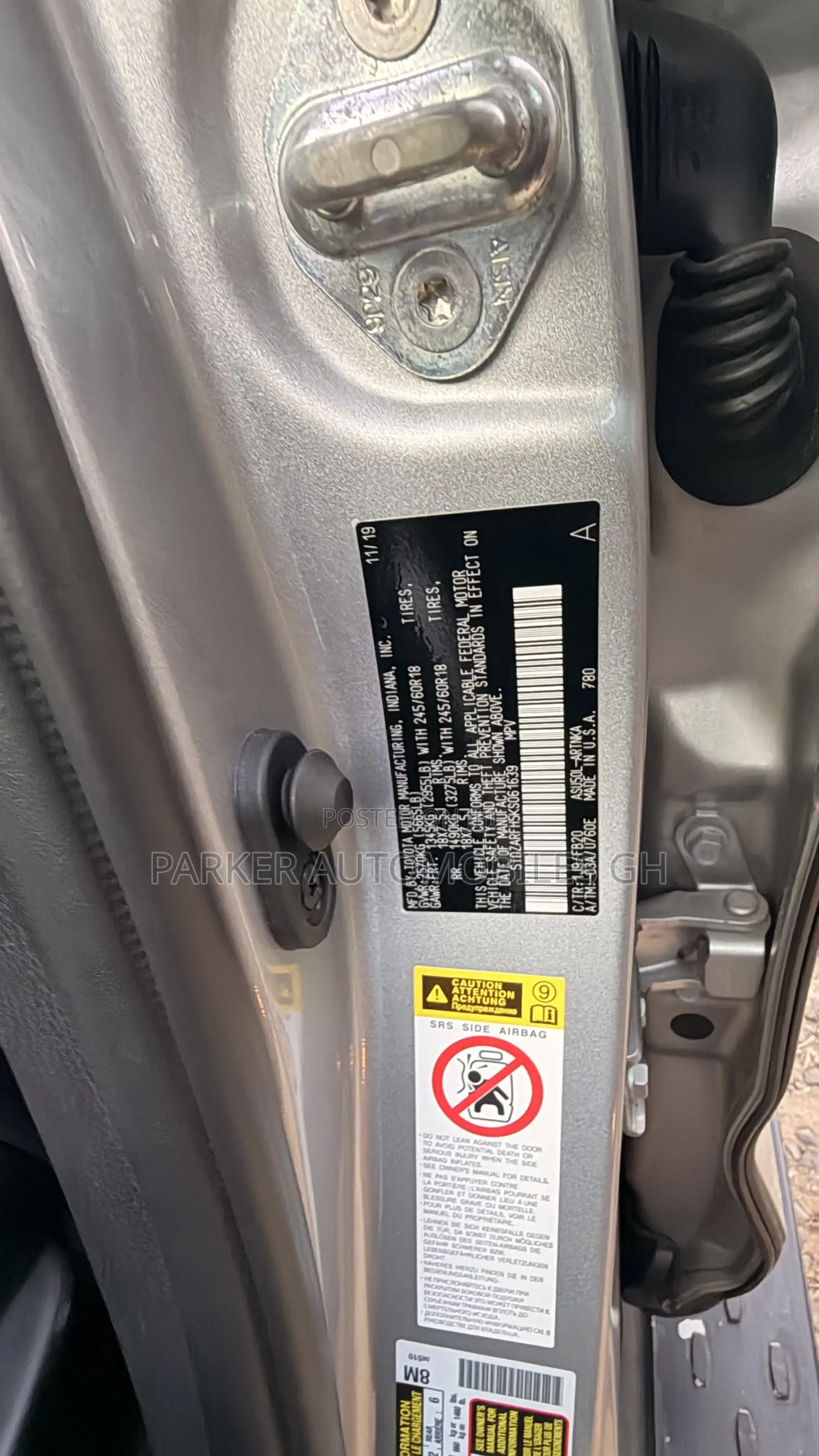 Toyota Highlander 2019 Silver