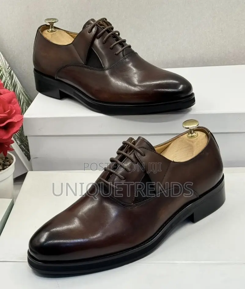 Executive J.M. Weston Leather Oxfords Shoe (Brown)