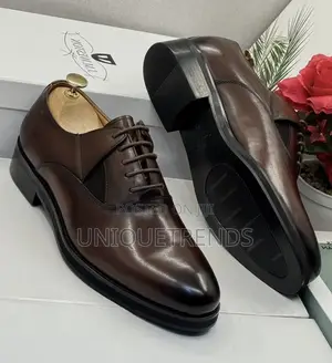 Executive J.M. Weston Leather Oxfords Shoe (Brown)