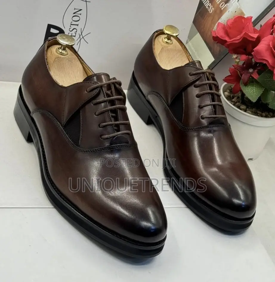 Executive J.M. Weston Leather Oxfords Shoe (Brown)