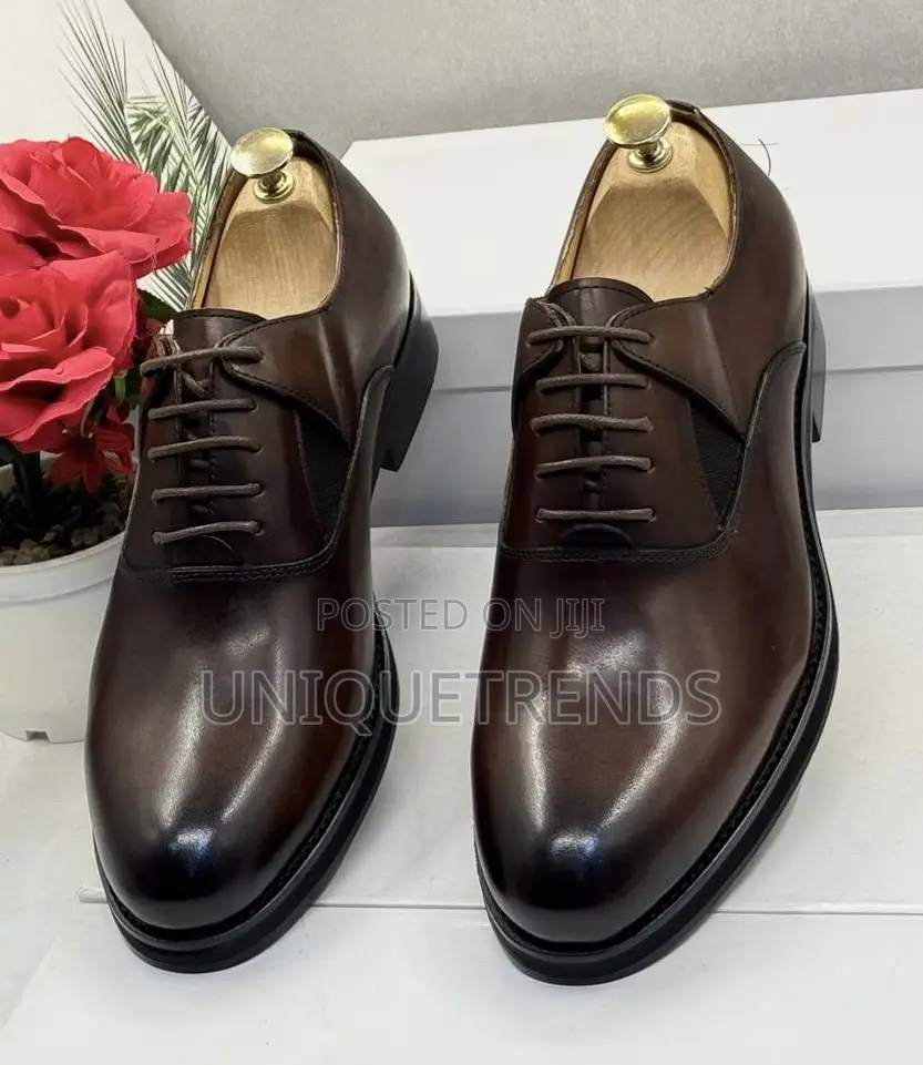 Executive J.M. Weston Leather Oxfords Shoe (Brown)