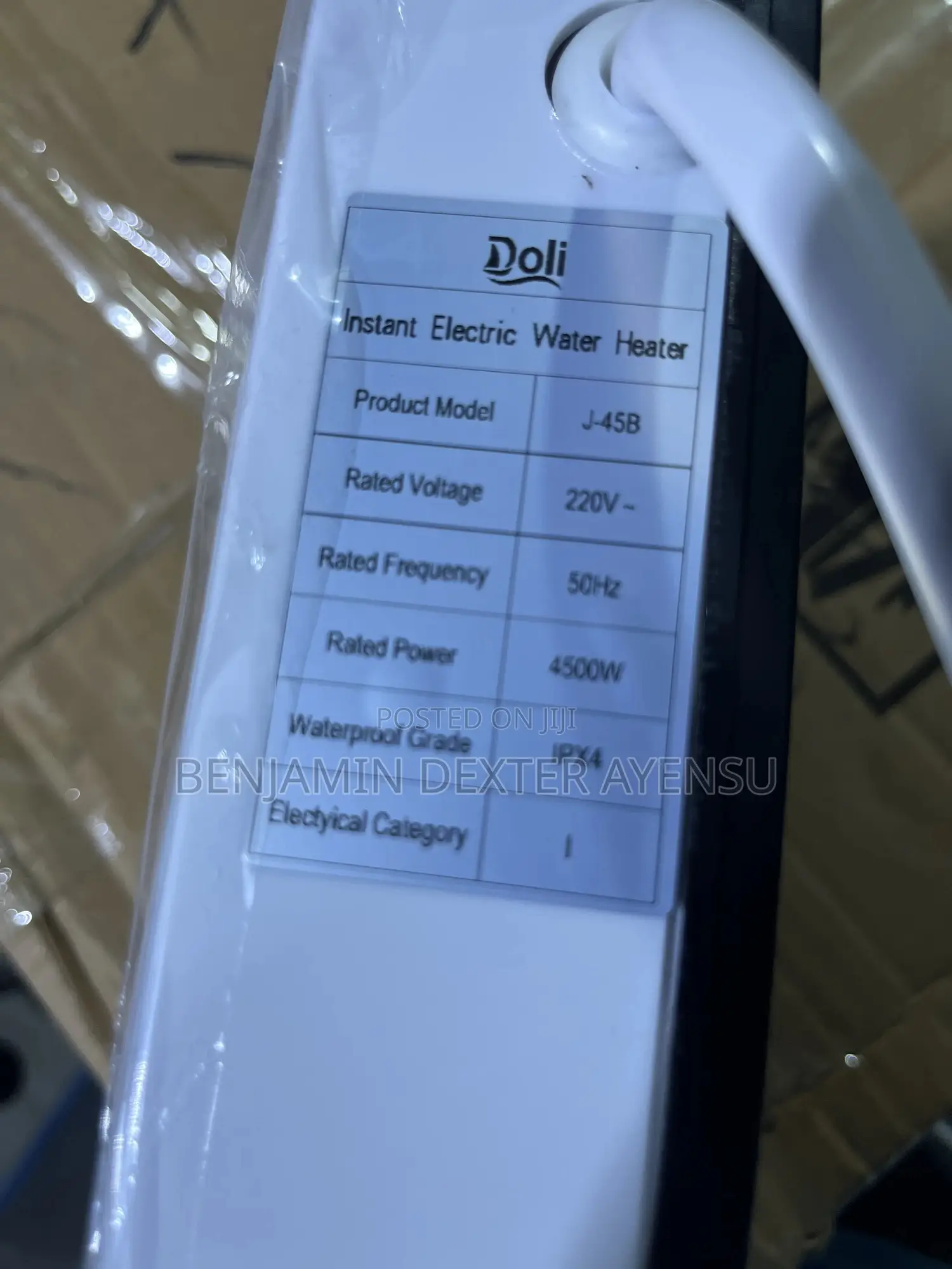 Instant Water Heater With Voltage Protection
