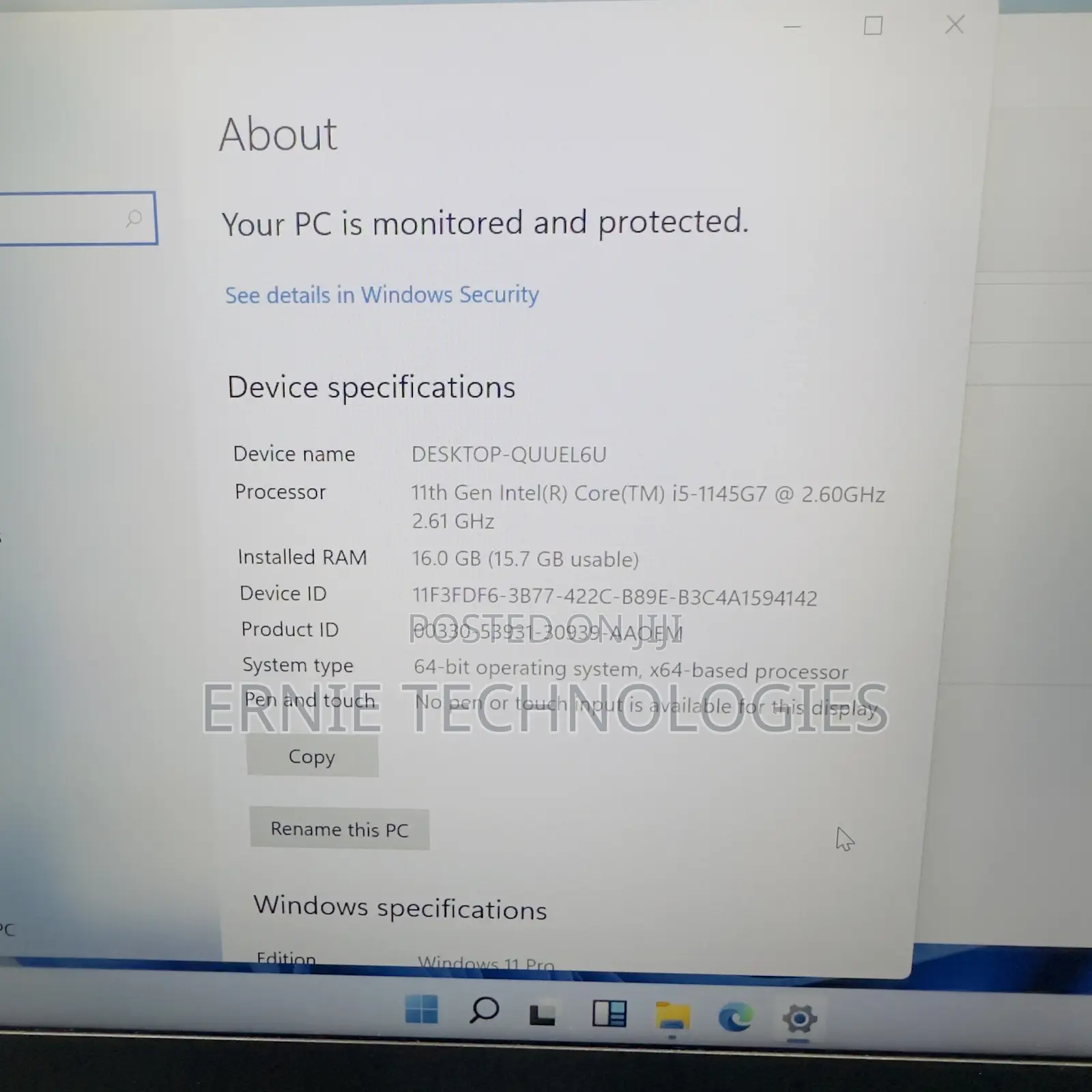Laptop Lenovo ThinkPad T14 16GB Intel Core i5 SSD 256GB