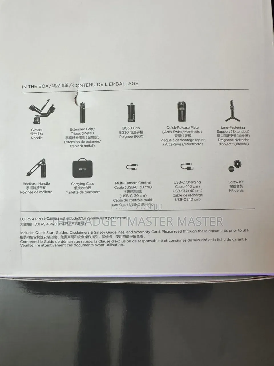 Dji Rs 4 Pro Professional 3-Axis Camera Stabilizer