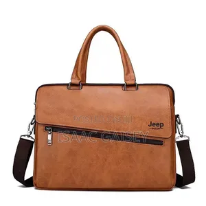 14" Jeep Leather Laptop Compartment Handbags in Different Colors