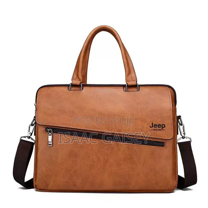 14" Jeep Leather Laptop Compartment Handbags in Different Colors