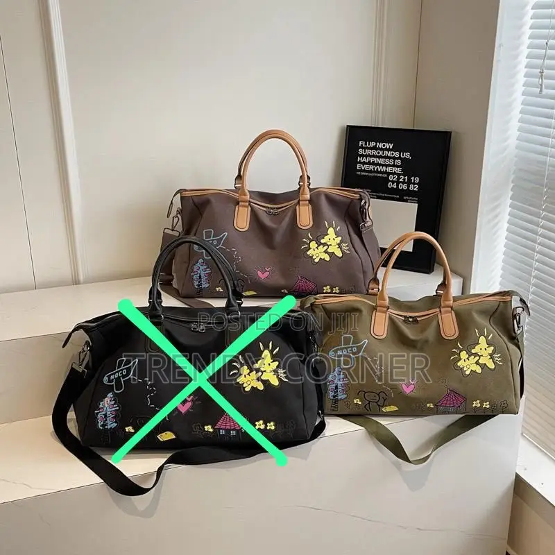 Plaid Travel Duffel Bag