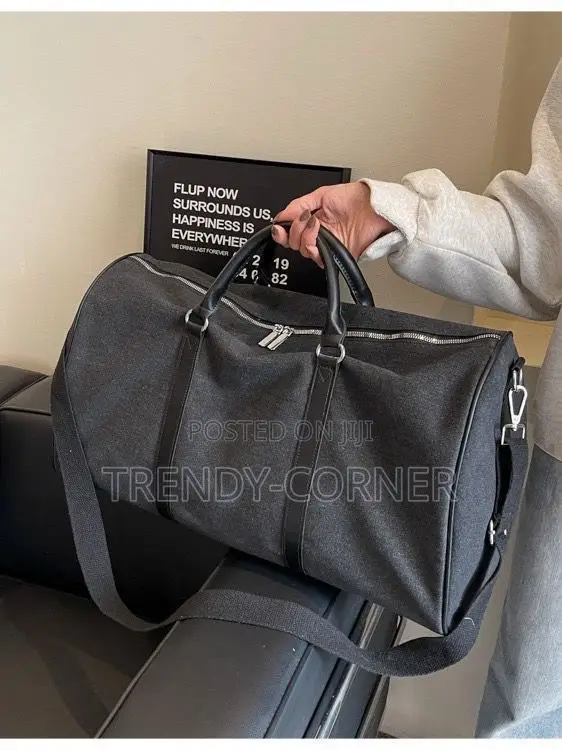 Plaid Travel Duffel Bag