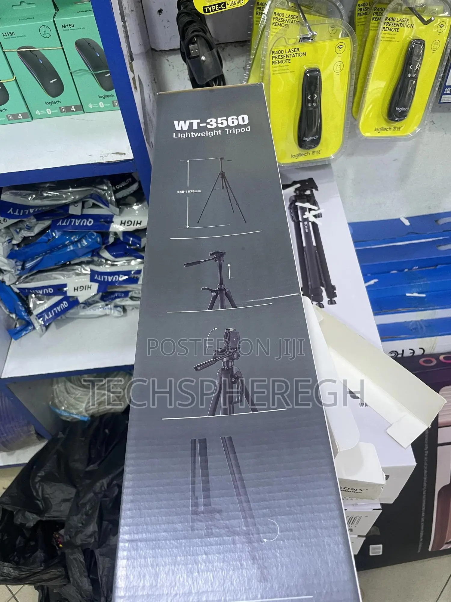 Weifeng Wt-3560 Lightweight Tripod - Brand New (Full Kit)