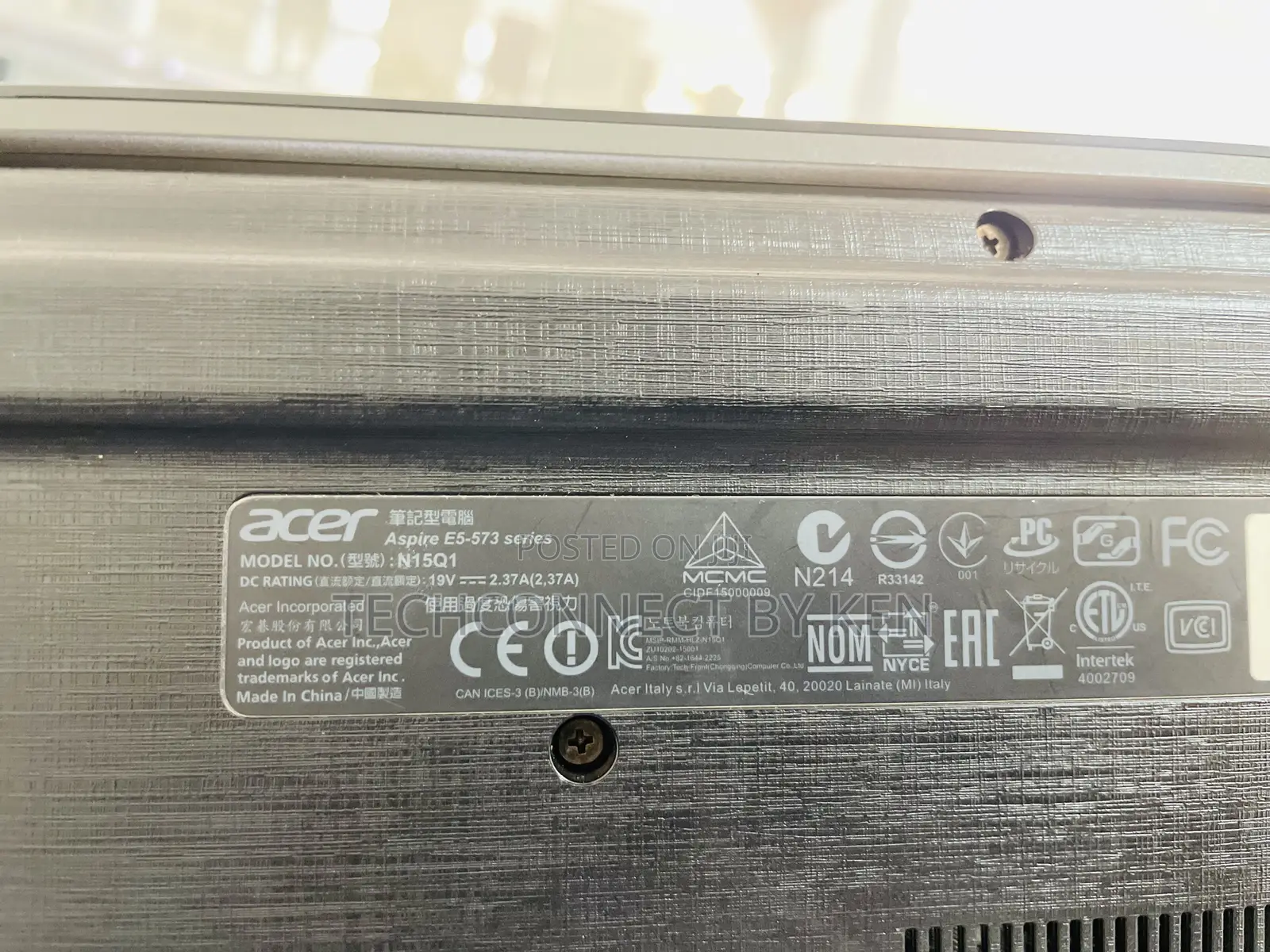 Laptop Acer Aspire E5-573 4GB Intel HDD 500GB