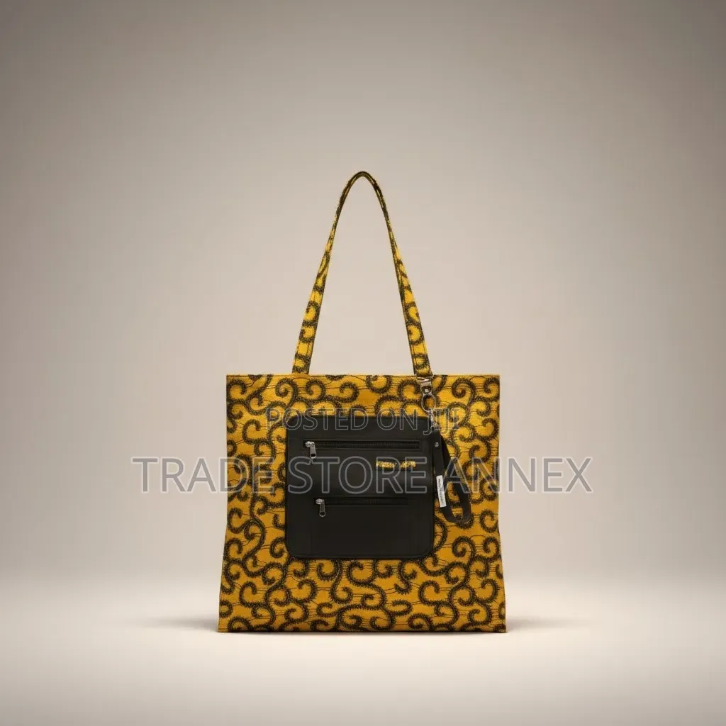 Tote Bag Ankara Fashion Bags Folderable 2 in 1