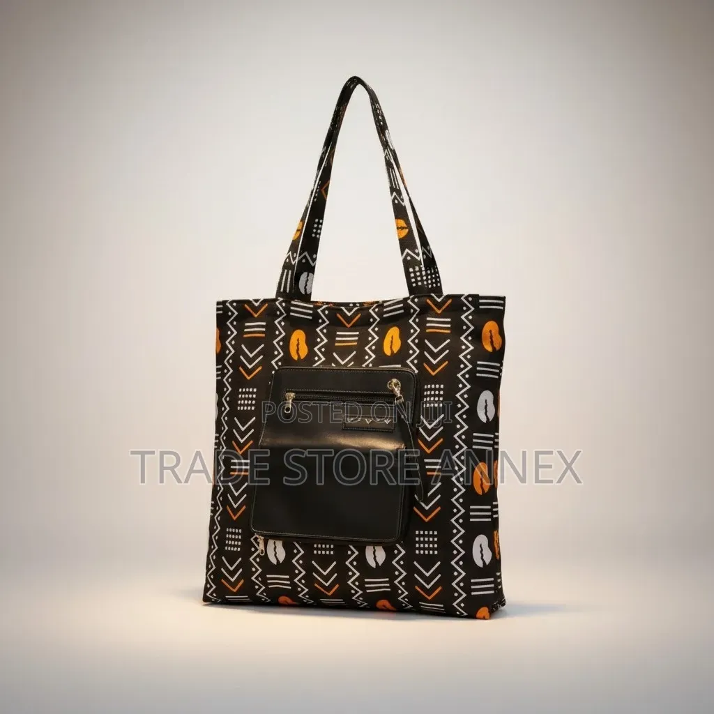 Tote Bag Ankara Fashion Bags Folderable 2 in 1