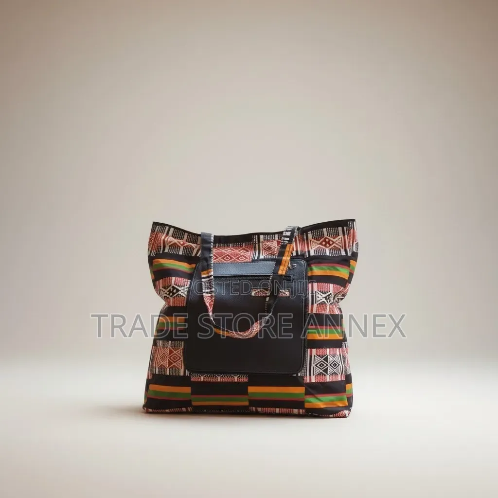 Tote Bag Ankara Fashion Bags Folderable 2 in 1