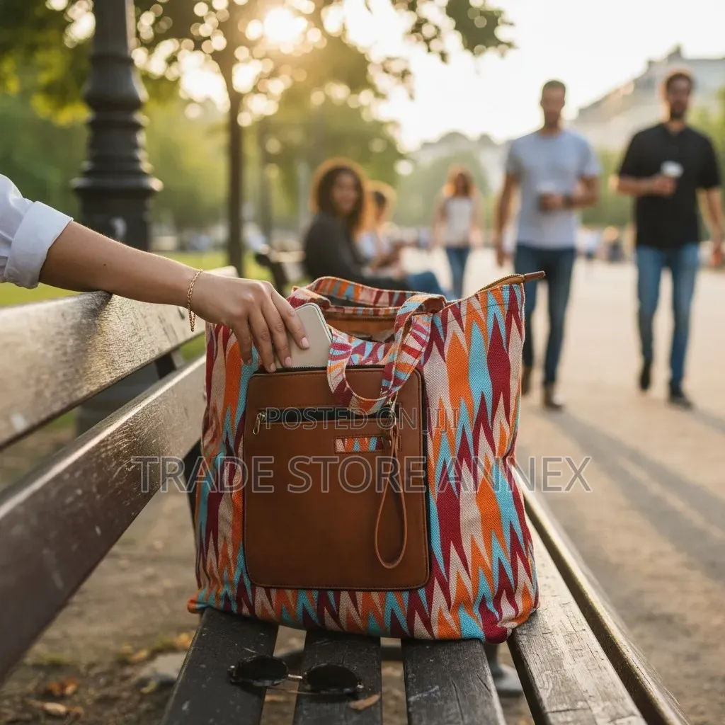 Tote Bag Ankara Fashion Bags Folderable 2 in 1
