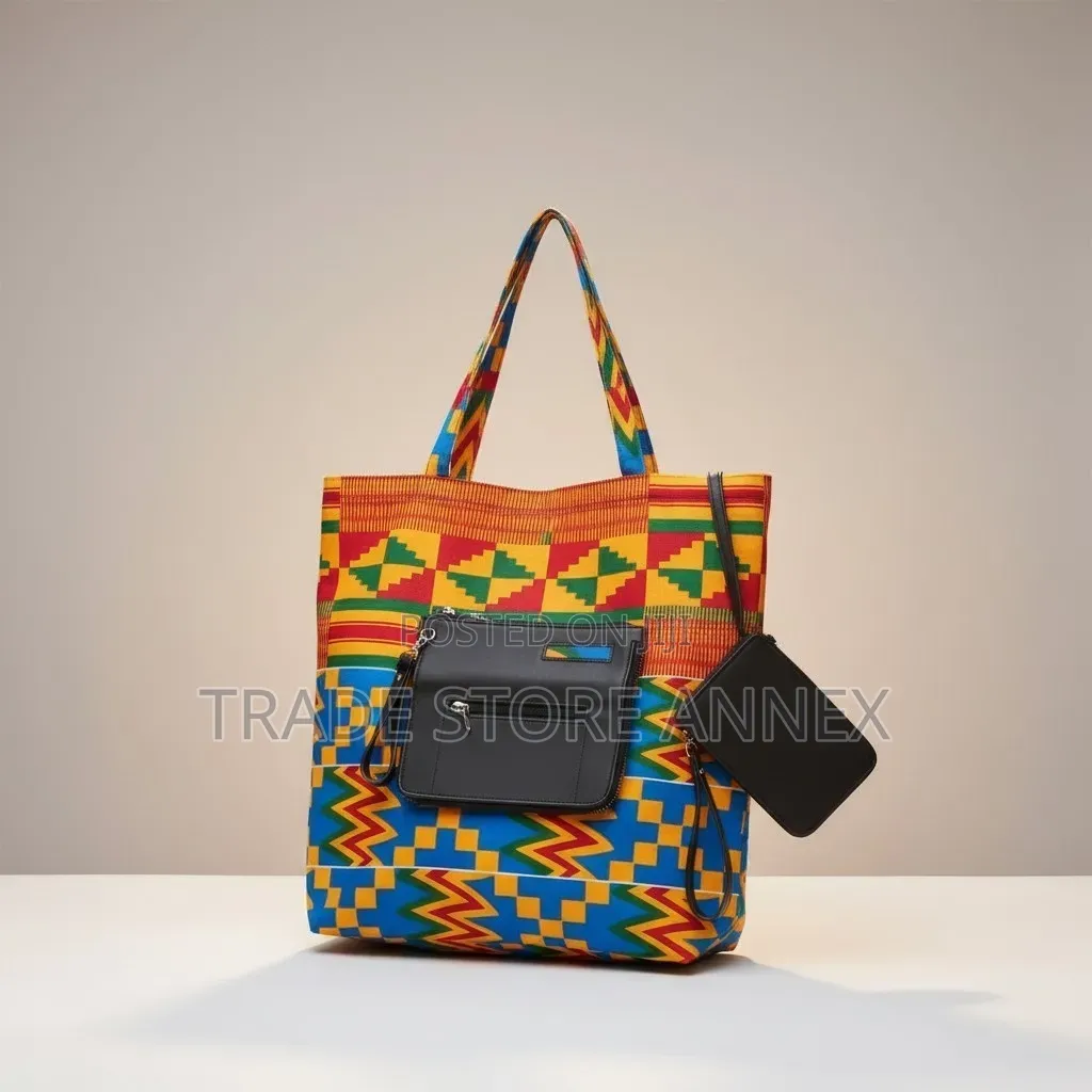 Tote Bag Ankara Fashion Bags Folderable 2 in 1
