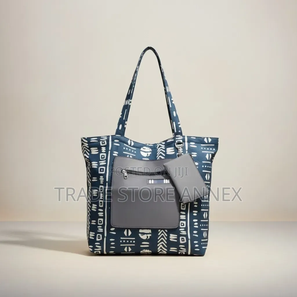 Tote Bag Ankara Fashion Bags Folderable 2 in 1