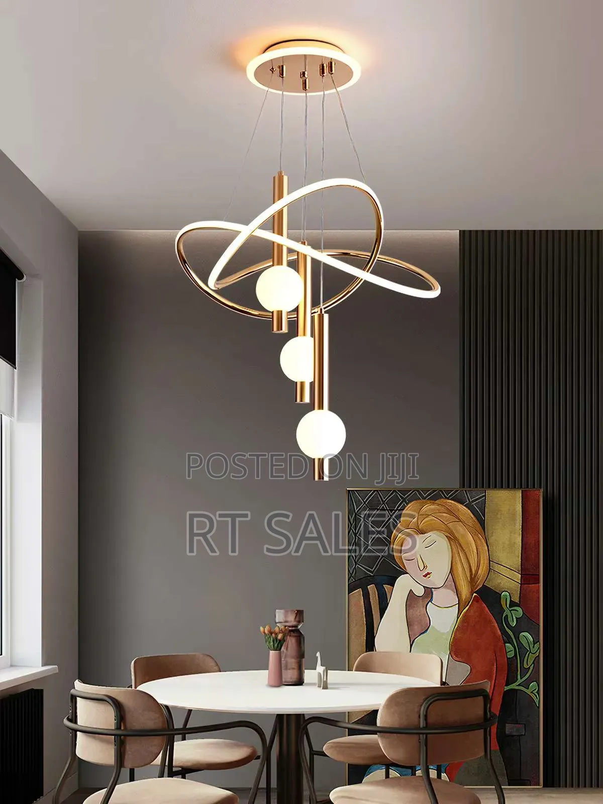 New Golden Chandelier Light.