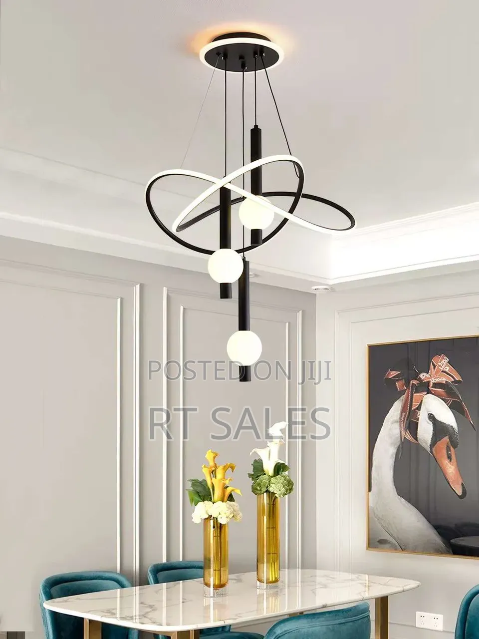 Black Dining Chandelier Light