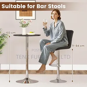 Bar Table (Round With Chrome Base)