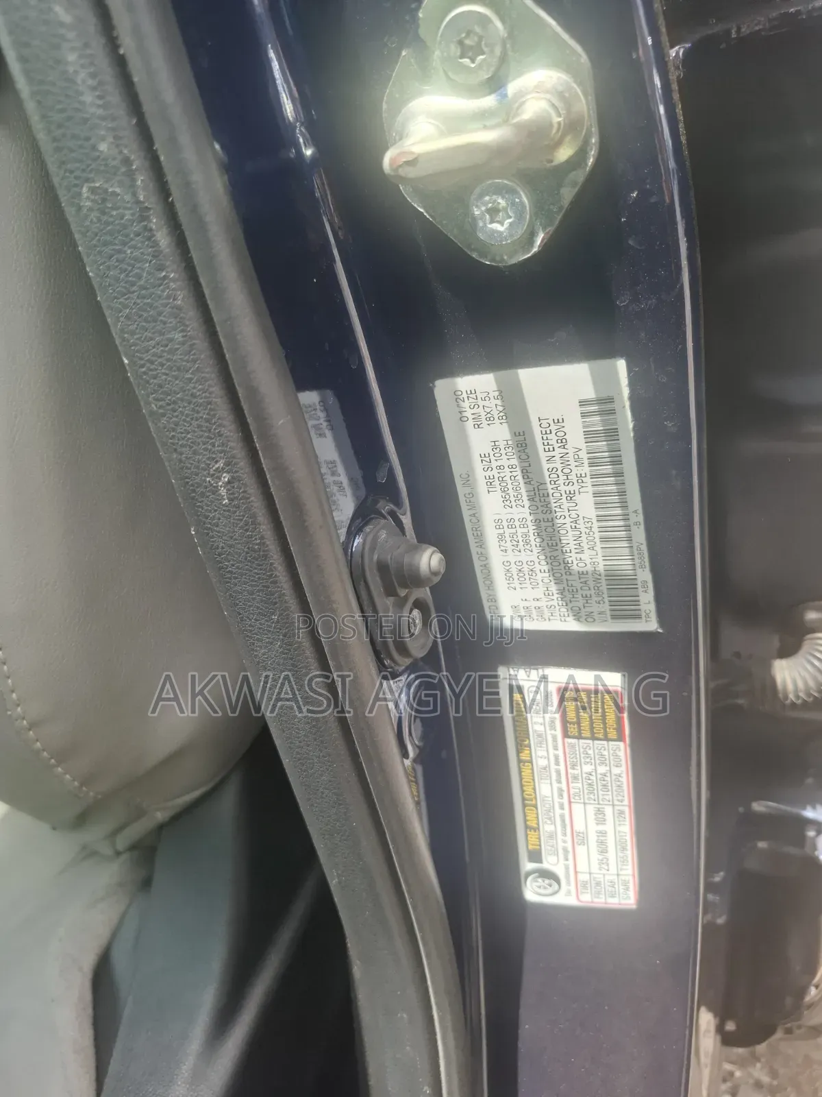 Honda CR-V EX-L AWD 2020 Blue