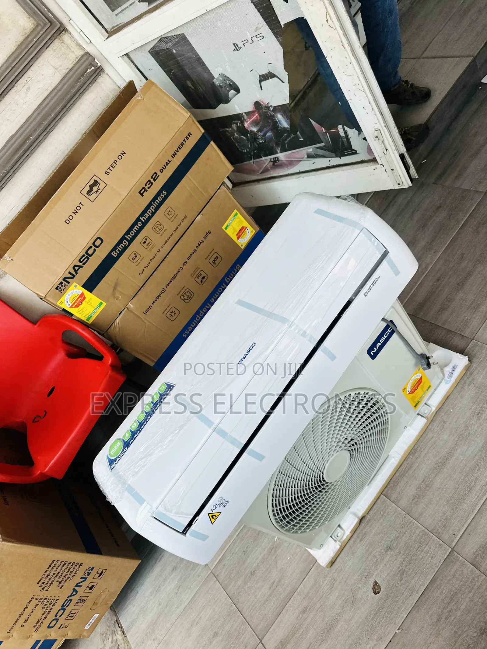 Turbo Cooling Dual Inverter Nasco 2.0hp White Air Conditioner