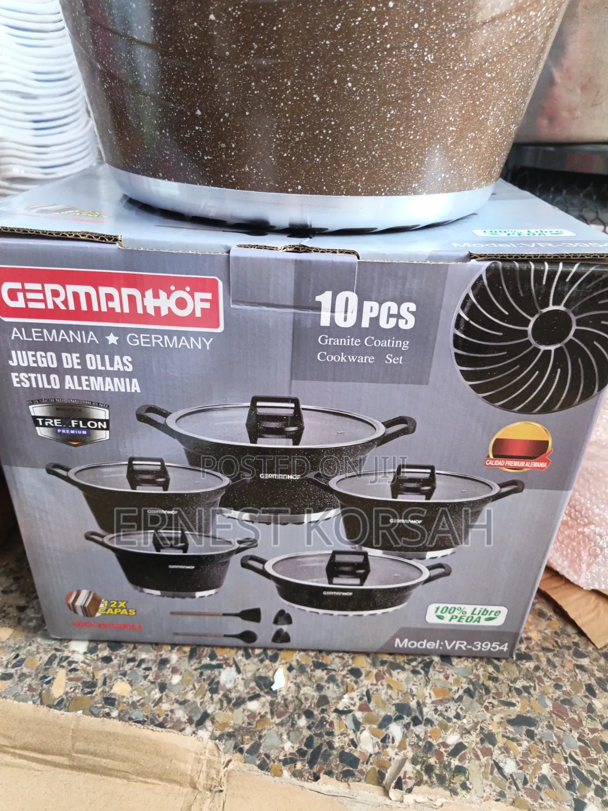 10 PCS Granite Coating Cookware Set