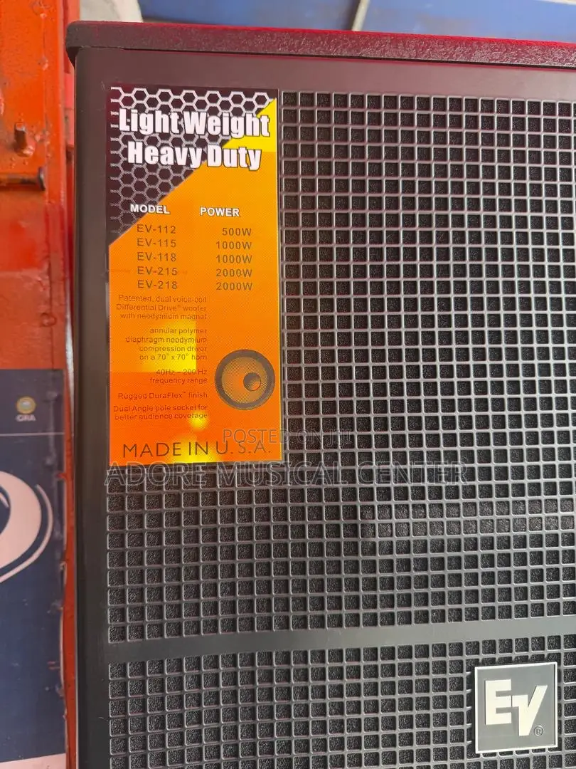 Ev Half Range Speaker 15inches