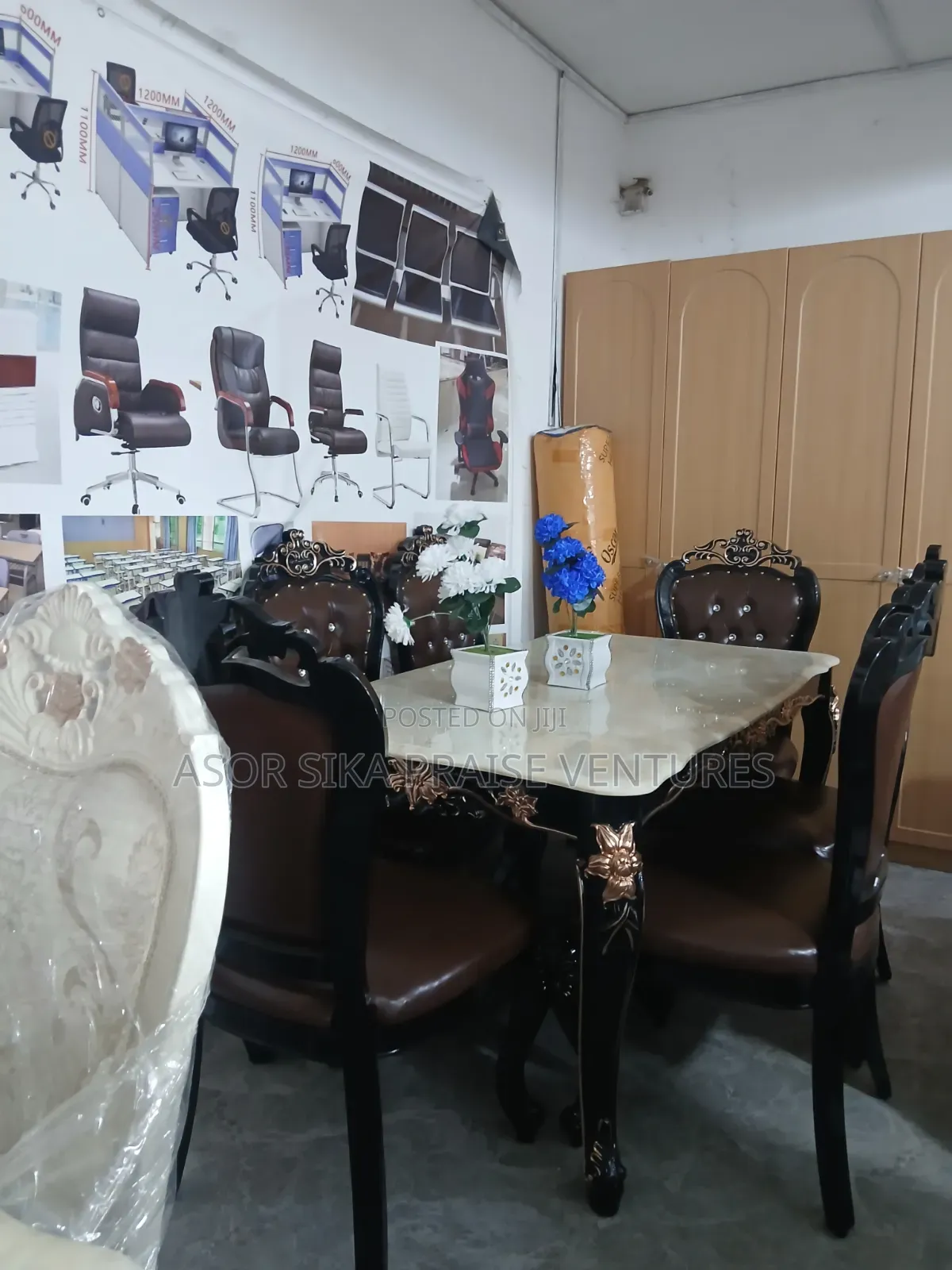Marble Dinning Chair and Table
