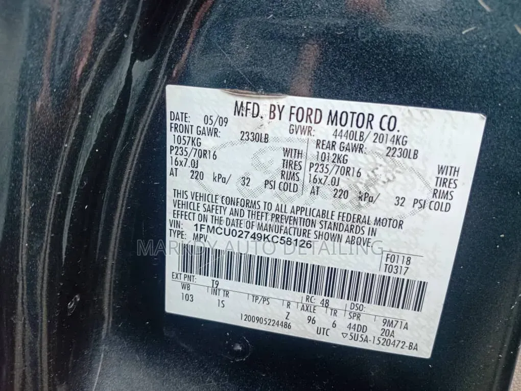 Ford Escape 2010 Green