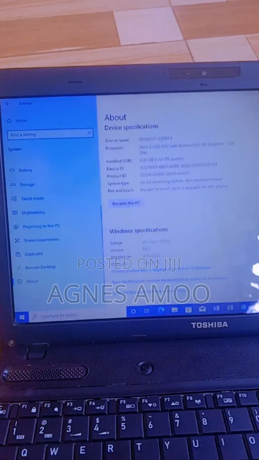 Laptop Toshiba Satellite C850 6GB Intel Core i3 SSD 256GB
