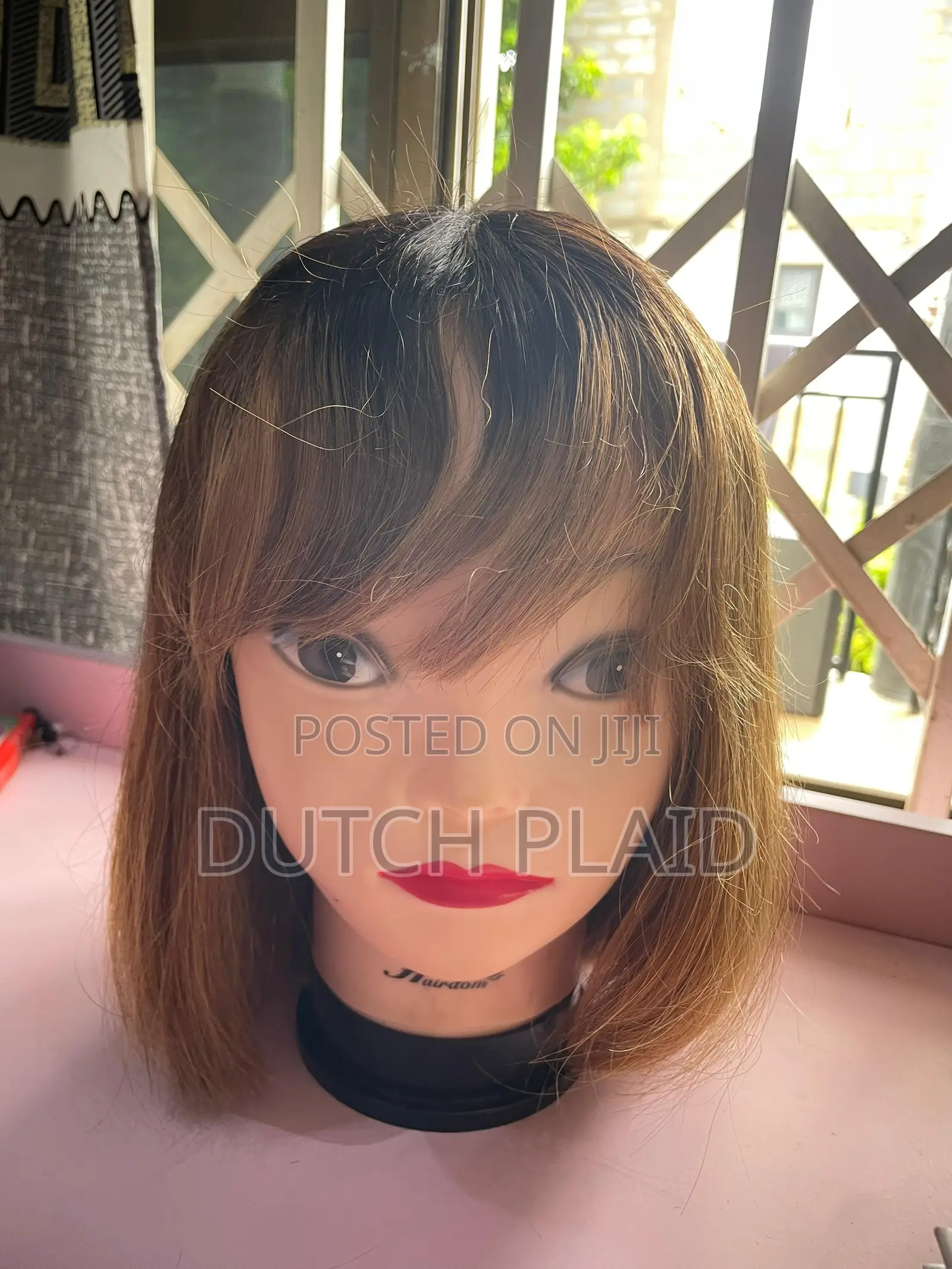 Blonde Human Hair With Bangs.