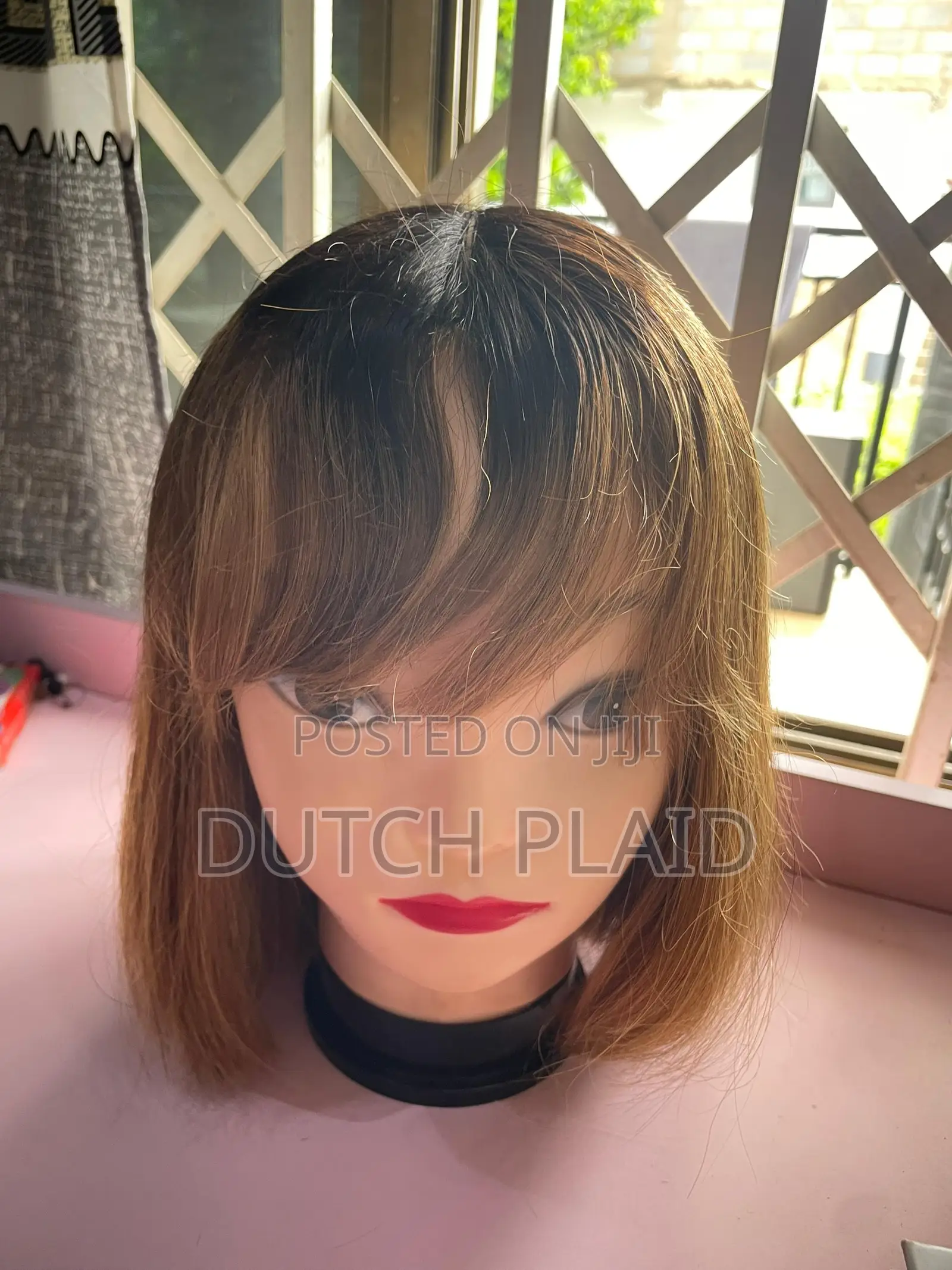 Blonde Human Hair With Bangs.