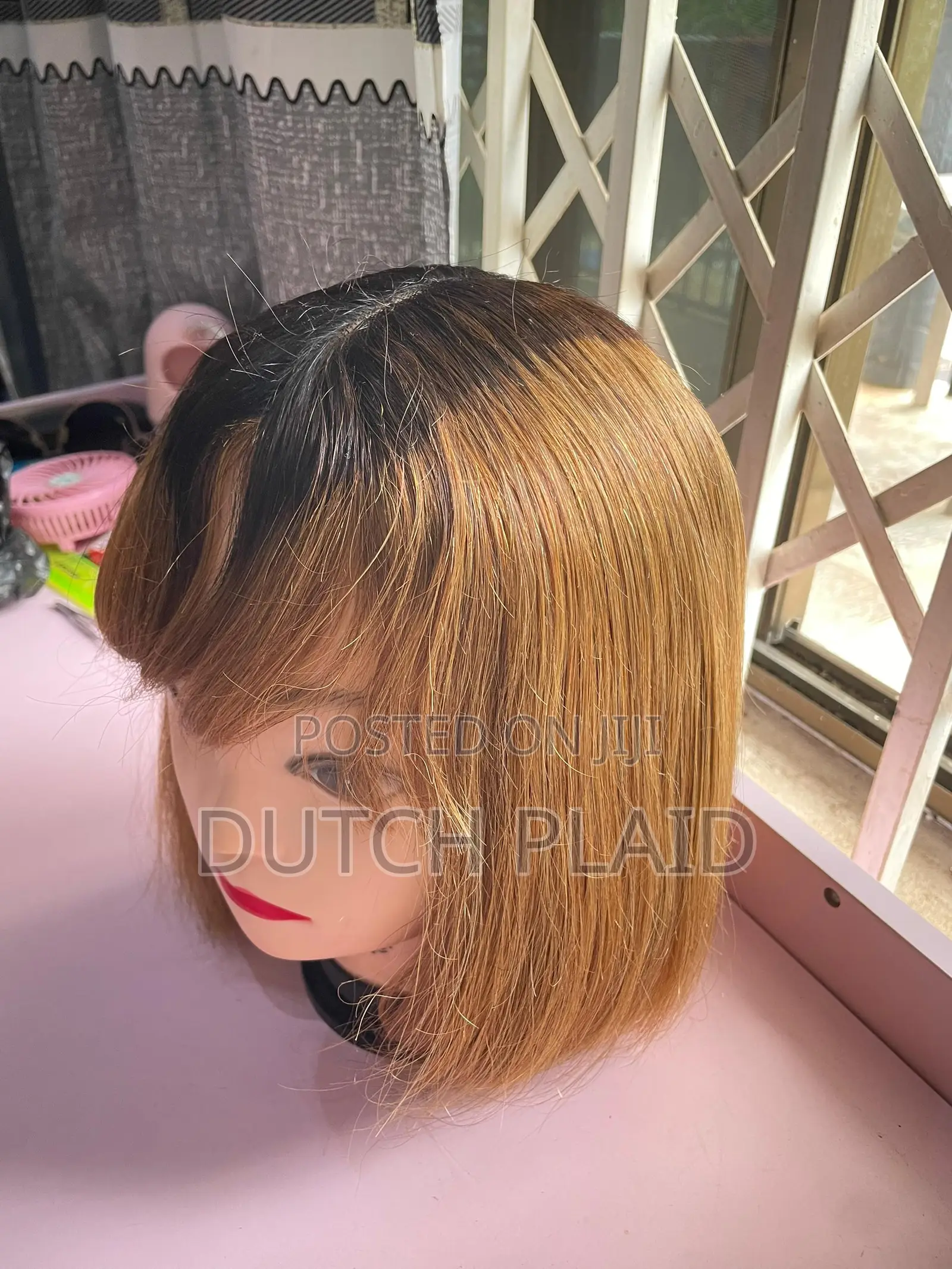 Blonde Human Hair With Bangs.