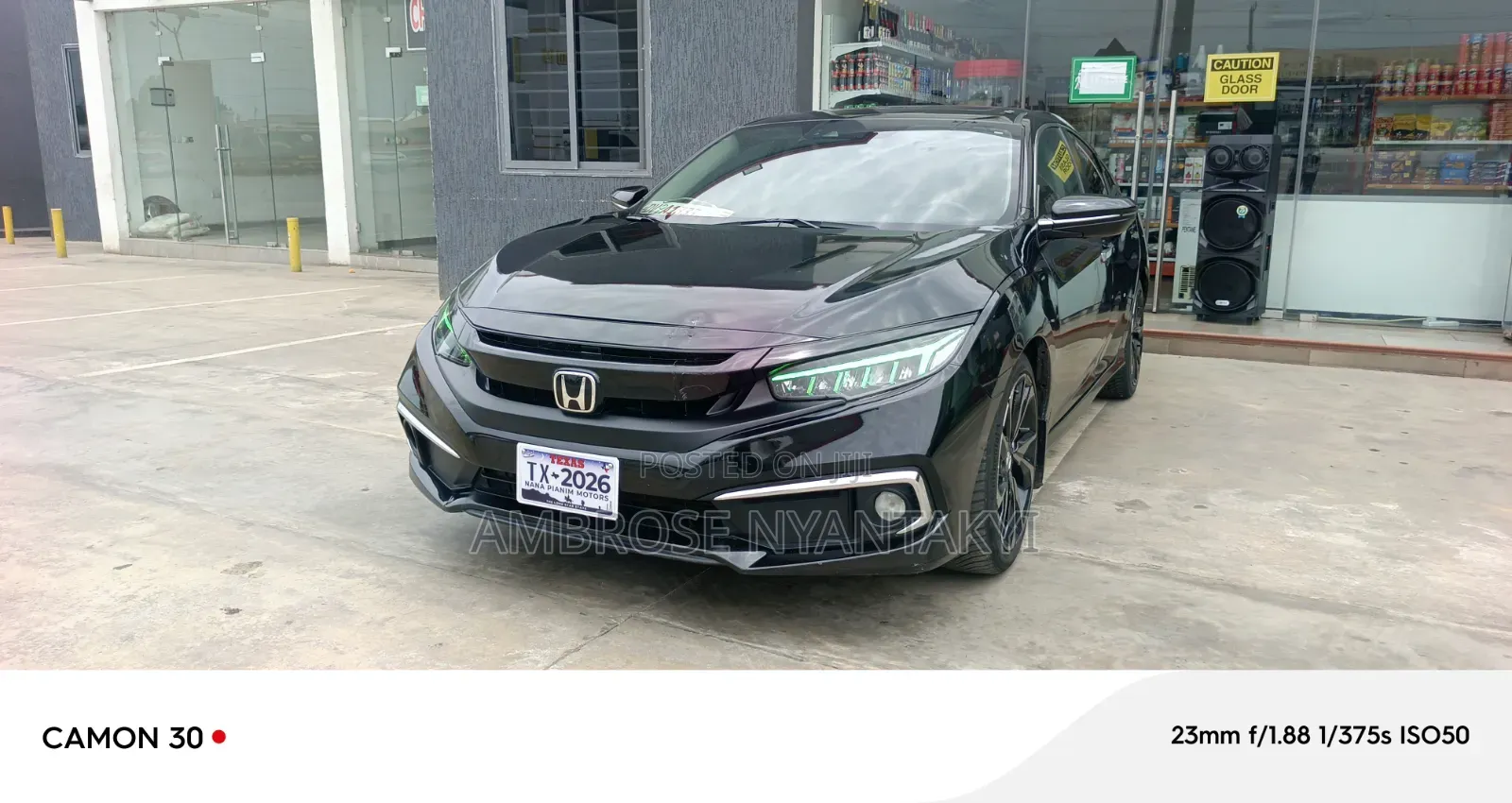 Honda Civic Touring 2dr Coupe (1.5L 4cyl) 2017 Black