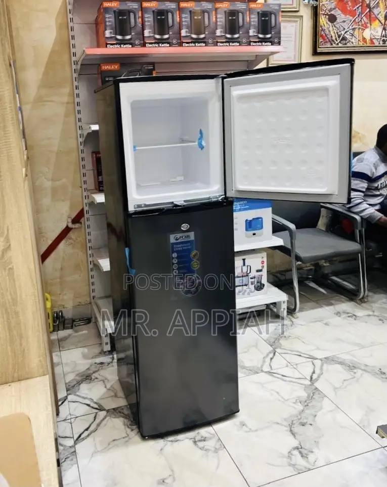 Effortless Affordable Pearl Double Door Fridge(Pf-262tix)Dark Gray.