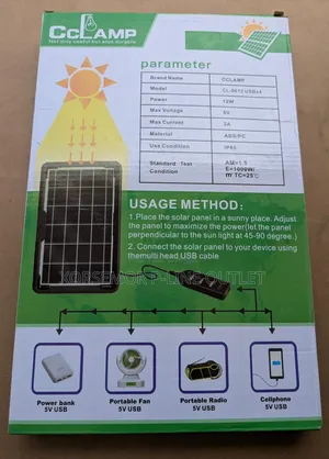 Solar Panel Cl-0612 Usbx4 12w 6v