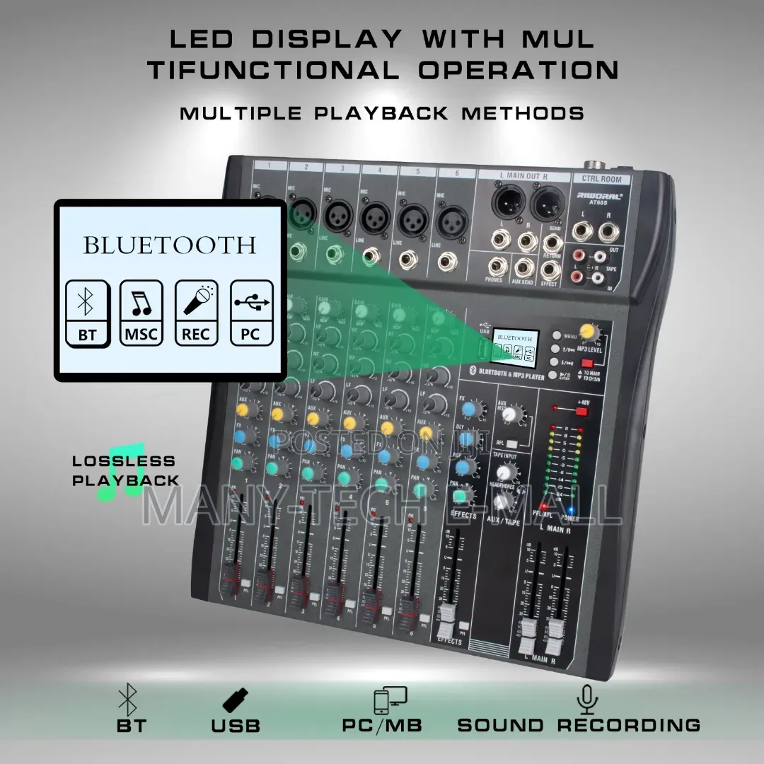 Professional Dj Mixer 8 Channel