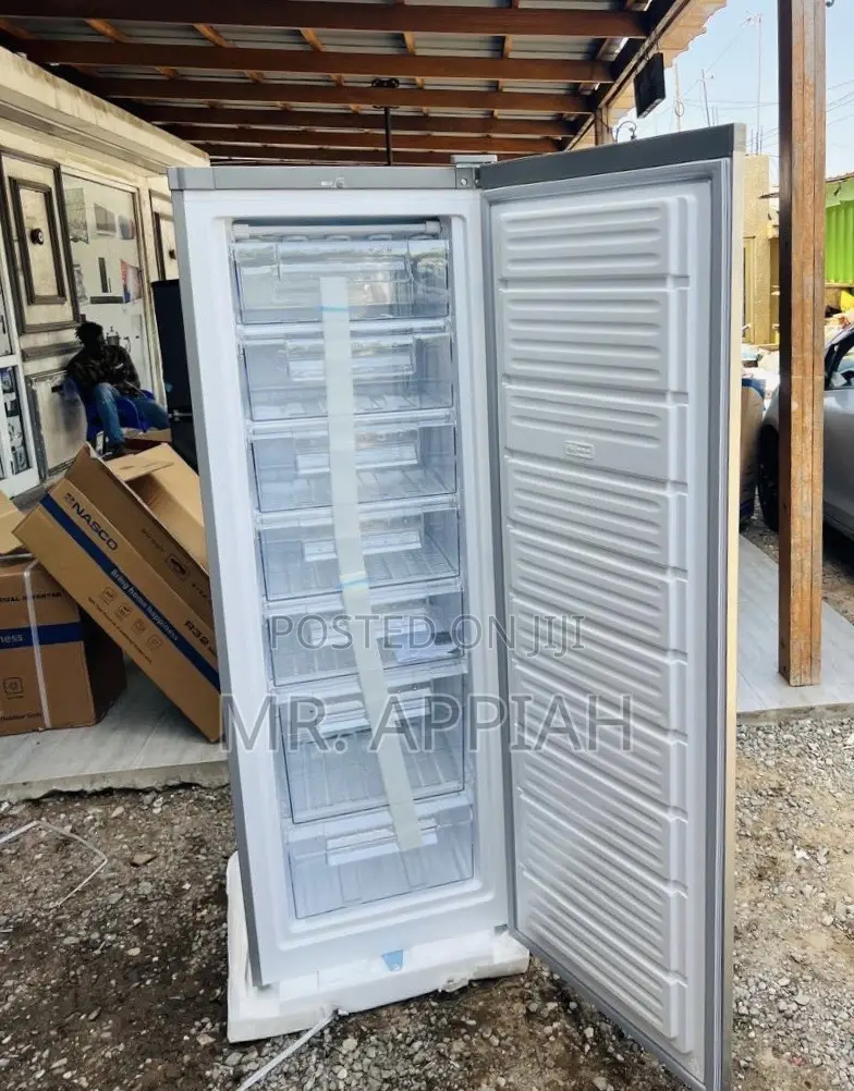 Sleek Designed Nasco 242l Standing Freezer(Nasd1-33)Gray 