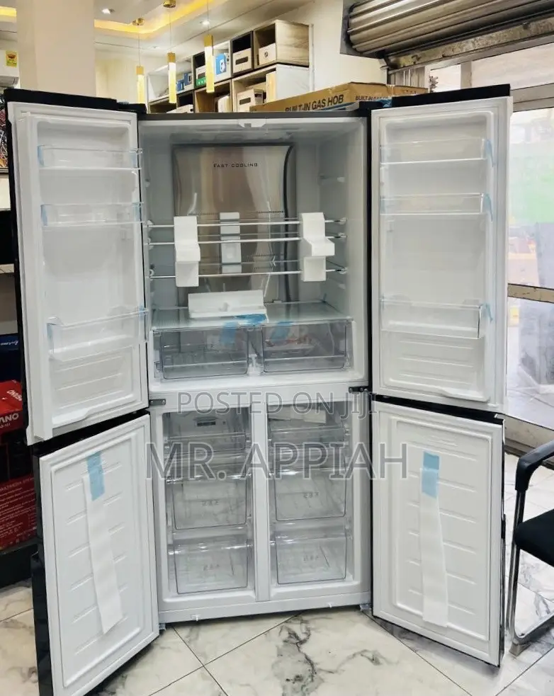 Extra Cooling Pearl Pf-630mdbg-2gb Side by Side 4 Door Fridge(Mirror)