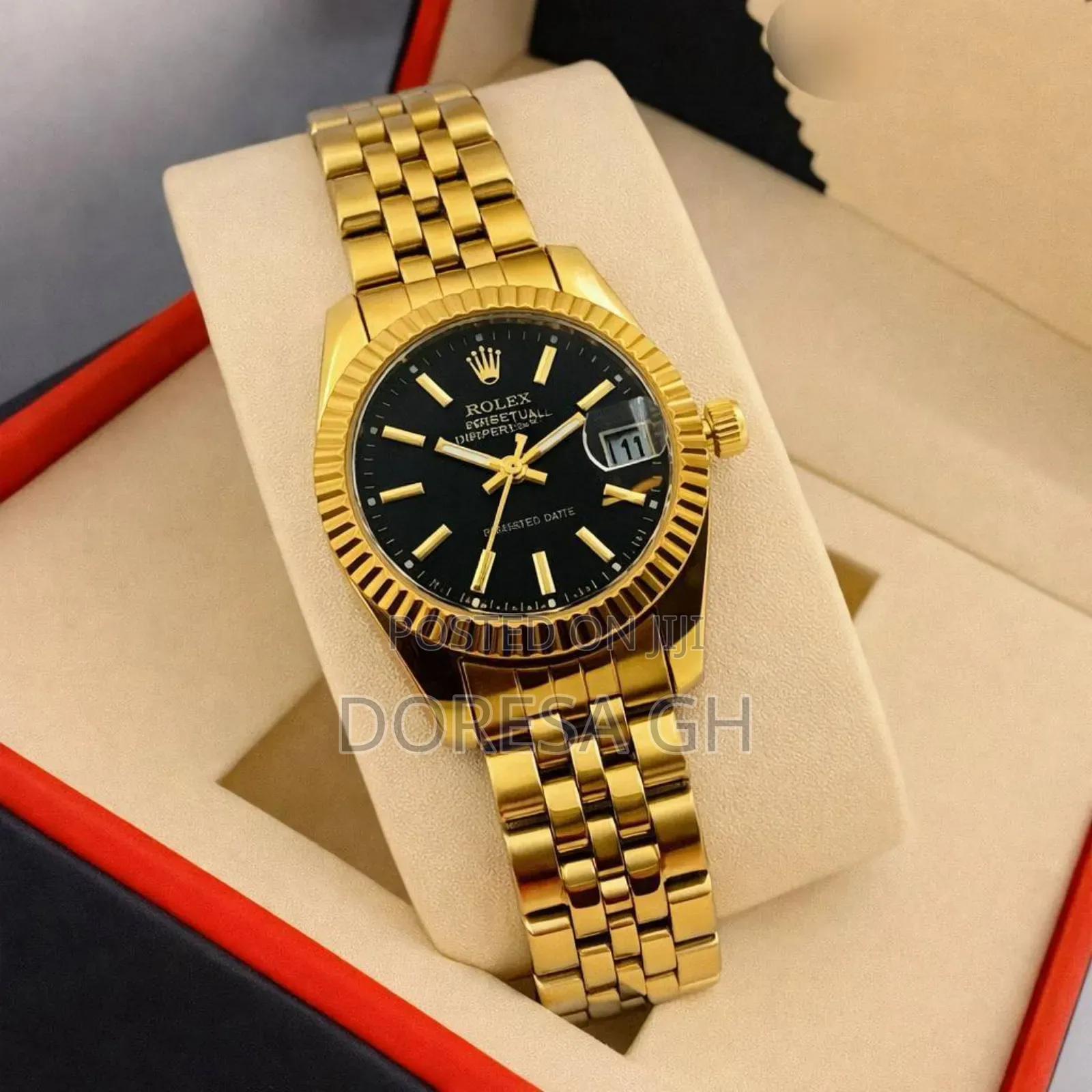 Rolex Oyster Perpetual Datejust:Gold Fluted Bezel Jubilee(On Request )