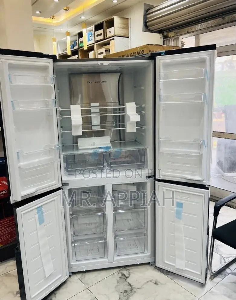 Sleek Design Pearl 4 Door Side by Side Fridge(Pf-630mdbg-2gb)Mirror