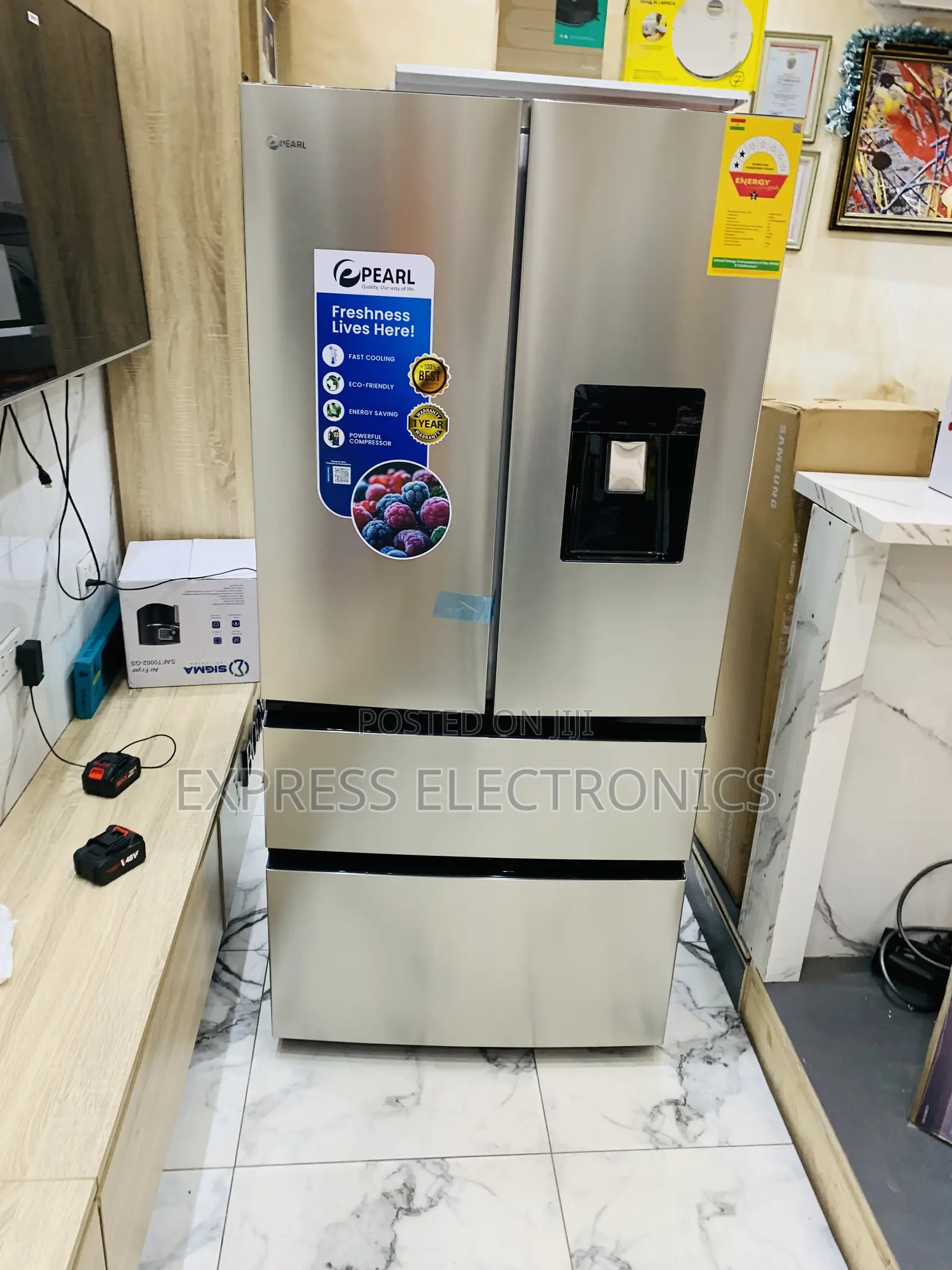 Shop From Us 531l Four Door Pearl Fridge