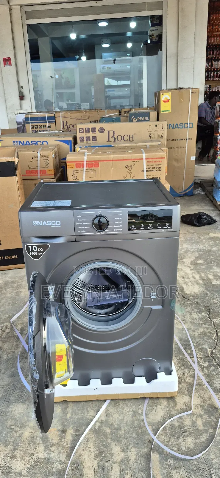 Nasco Gray Colour 10kg Washing Machine Full Automatic Brand New