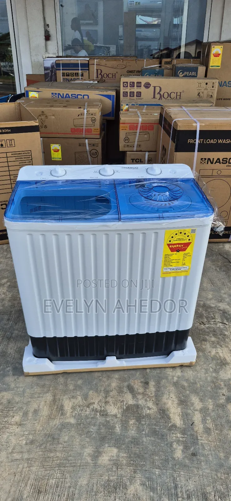 Nasco 10kg Twin Tab White Colour Available.For Cool Price