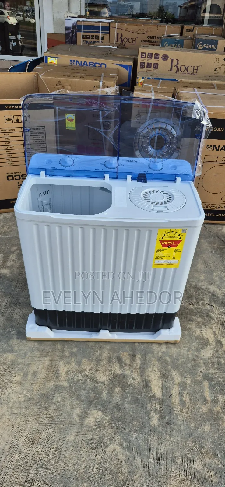 Nasco 10kg Twin Tab White Colour Available.For Cool Price