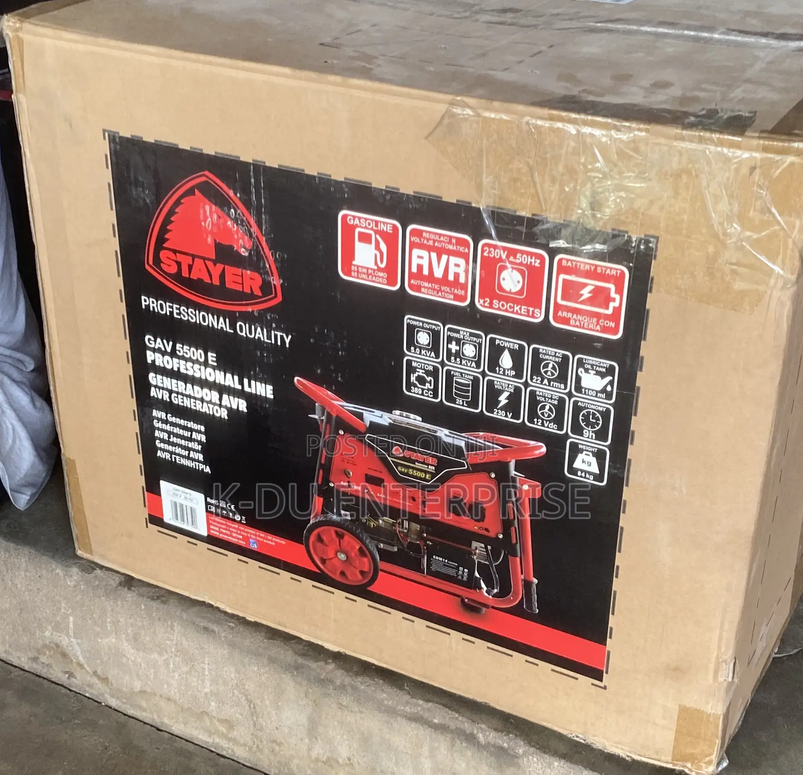 Gasoline Generator 5.5kva