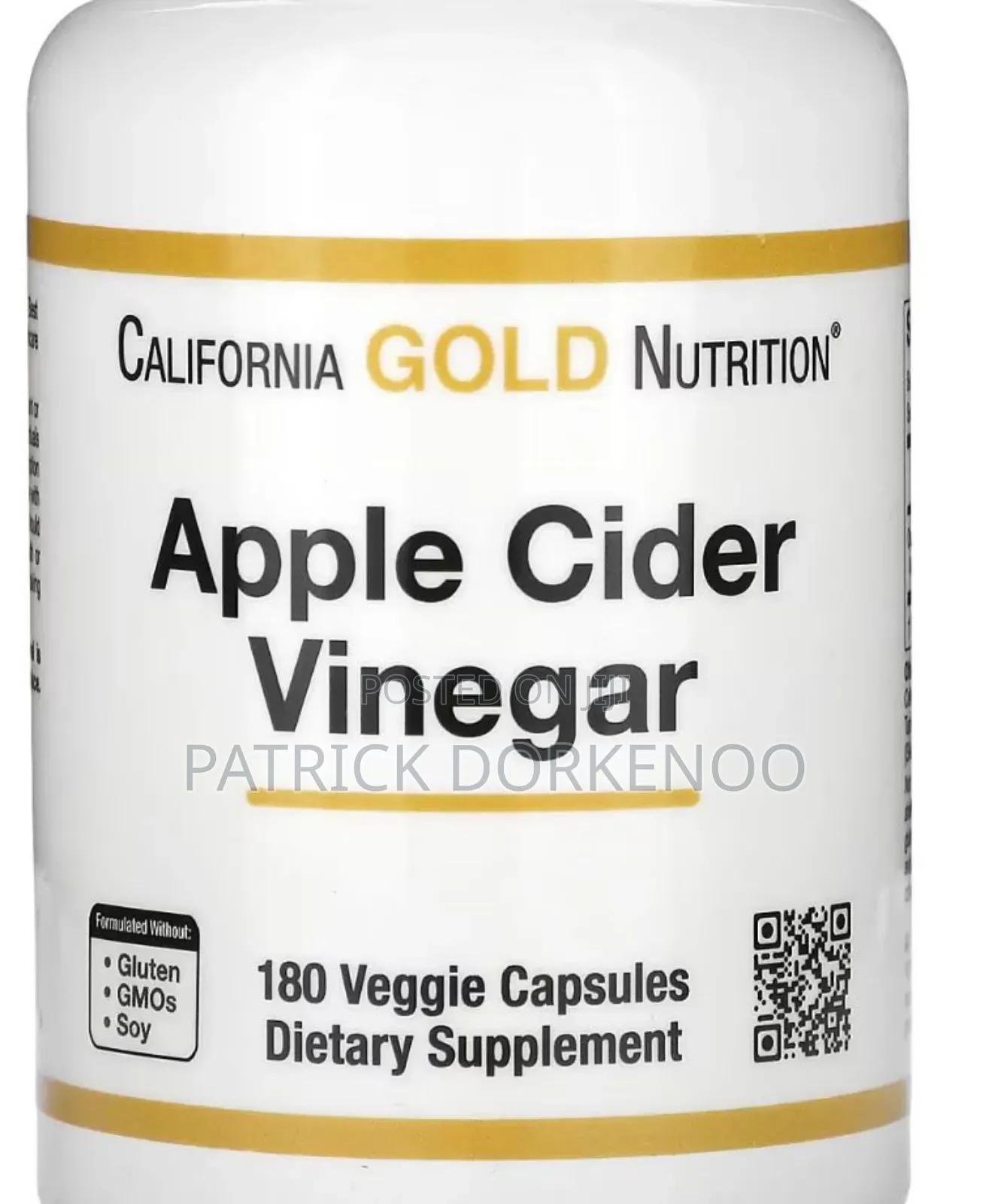 Apple Cider Vinegar Capsules (California Gold Nutrition)