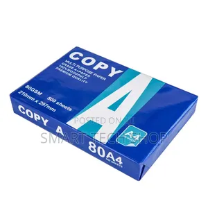 High Quality A4 Paper for Print, Copy and Fax. 80gsm 100% Virgin Pulp