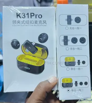 K31pro Solar Clip Button Microphone